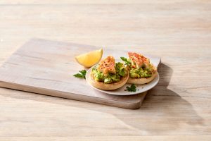 Christmas Smashed Avocado and Halloumi - Tip Top Muffin